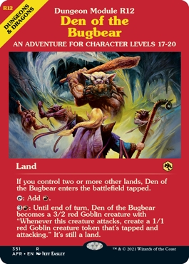 🔥 Den of the Bugbear Dungeons & Dragons- Adventures in the Forgotten Realms Classic Module Art